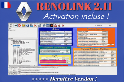 Logiciel de diagnostic Renolink pour Renault et Dacia