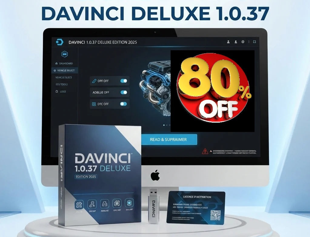 Download DaVinci Deluxe 1.0.37 ECU Software – Lifetime License – ECU Diagnostic & Optimization